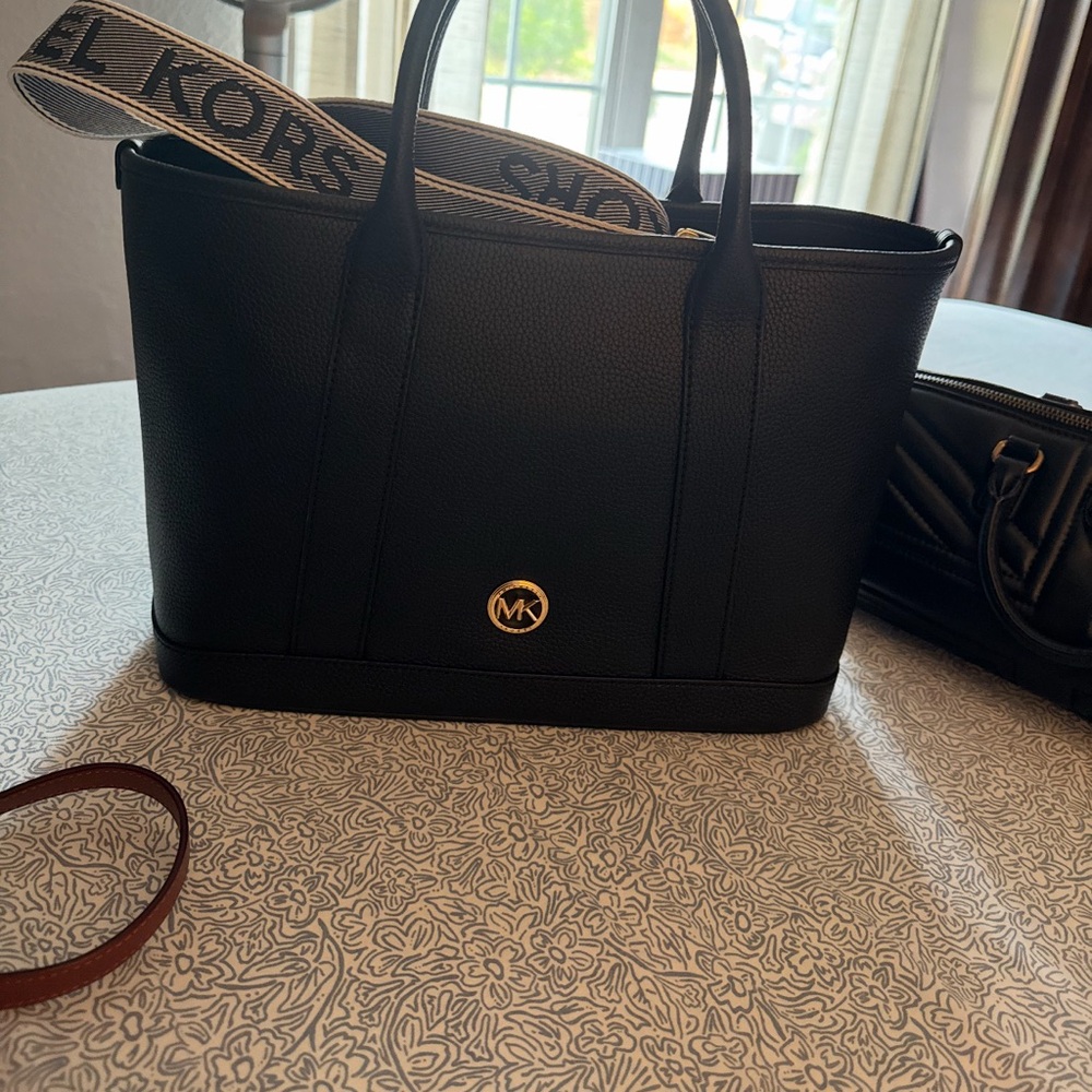 Michael Kors Black Leather Tote